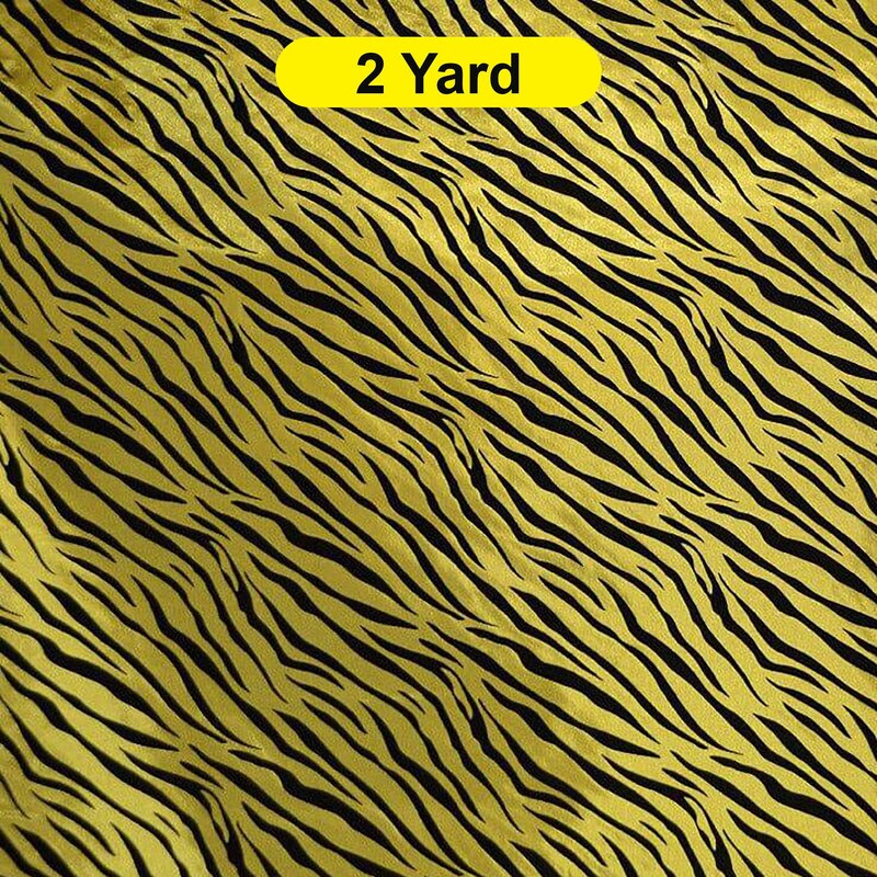 60" Wide Zebra Flocking Velvet Taffeta Fabric for Curtains, Apparel, Decor