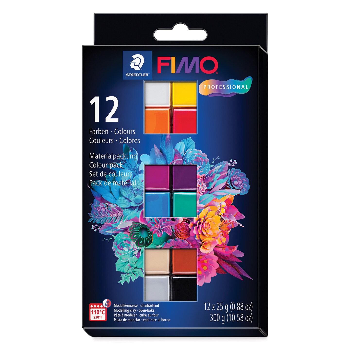Staedtler Fimo Professional Polymer Clays - Basic Colors, Set of 12