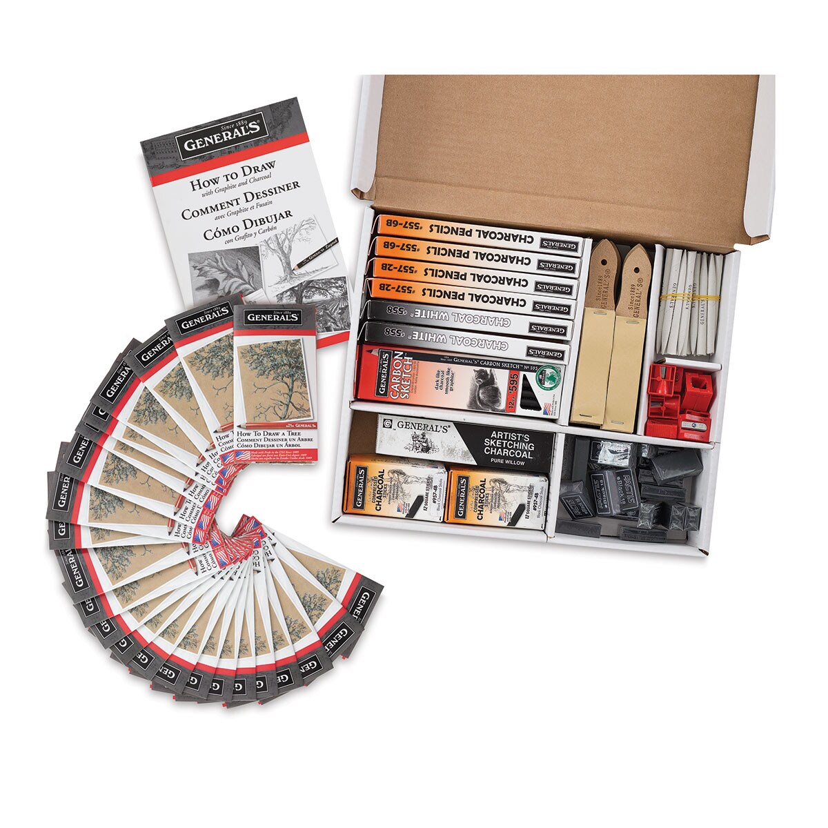 General's Charcoal Classroom Art Pack, Count: 1, Model: 557-CAP
