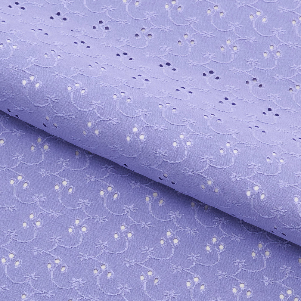 1 Yard Eyelet Polyester Spandex Jacquard Fabric Floral 4 Way Stretch 53 inch Width