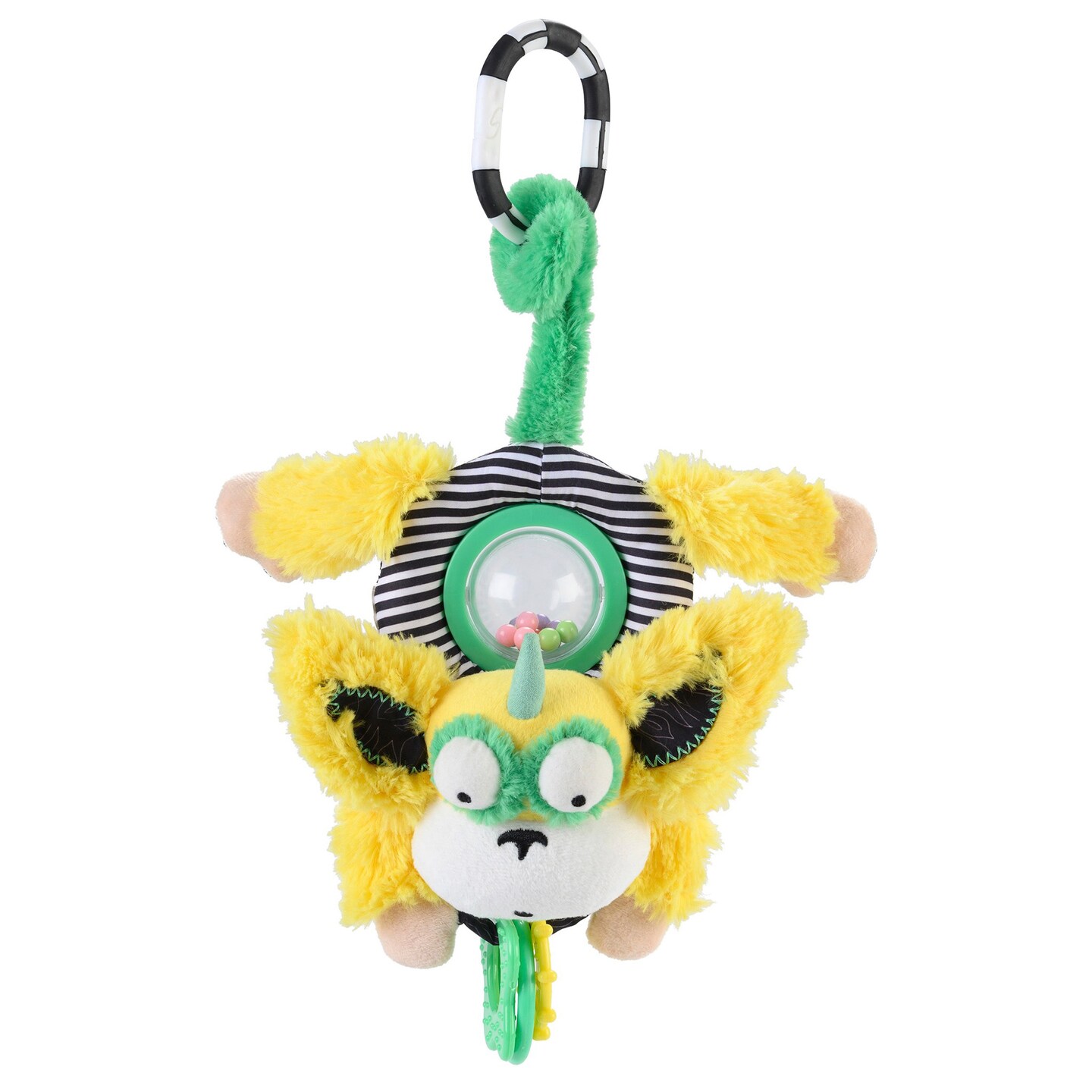 Inklings Baby Marley The Horn Headed Monkey Spin Belly Hanging Travel Activity Toy Gender Neutral Fun Funky Cool Baby Toddler Sensory Gift