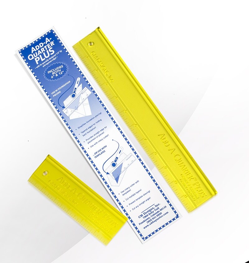CM Designs Add-A-Quarter Ruler Set 2/Pkg-6