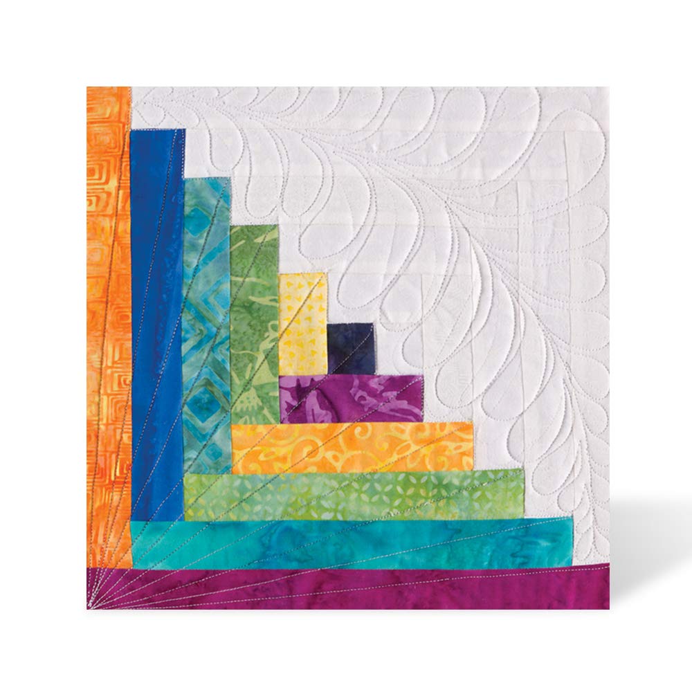 Accuquilt GO! Fabric Cutting Dies-Log Cabin 12 in. Finished by Leslie Main,Black