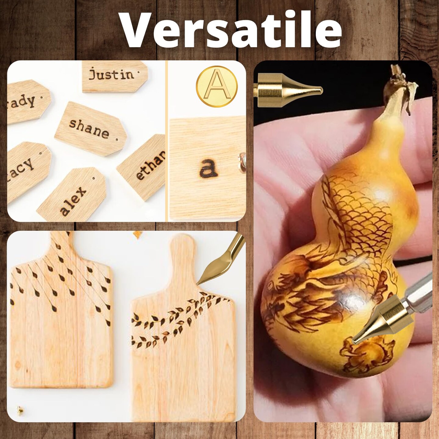 Wood Burning Tips Letters,Wood Burning Alphabet Template for Embossing and Carving Crafts
