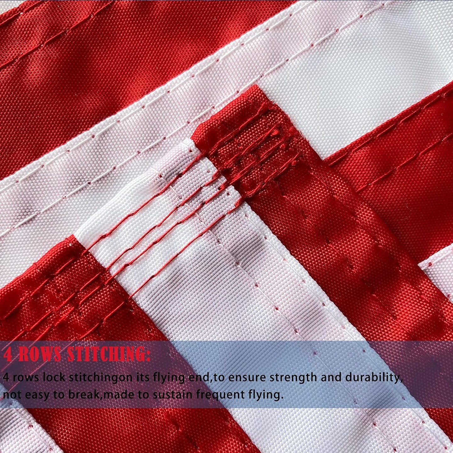 US Boat Flag 12x18 - Embroidered Stars American Boat Marine Flags Durable Polyester Sewn Stripes Nautical Flag for Boat Cabin Flags With 2 Brass Grommets