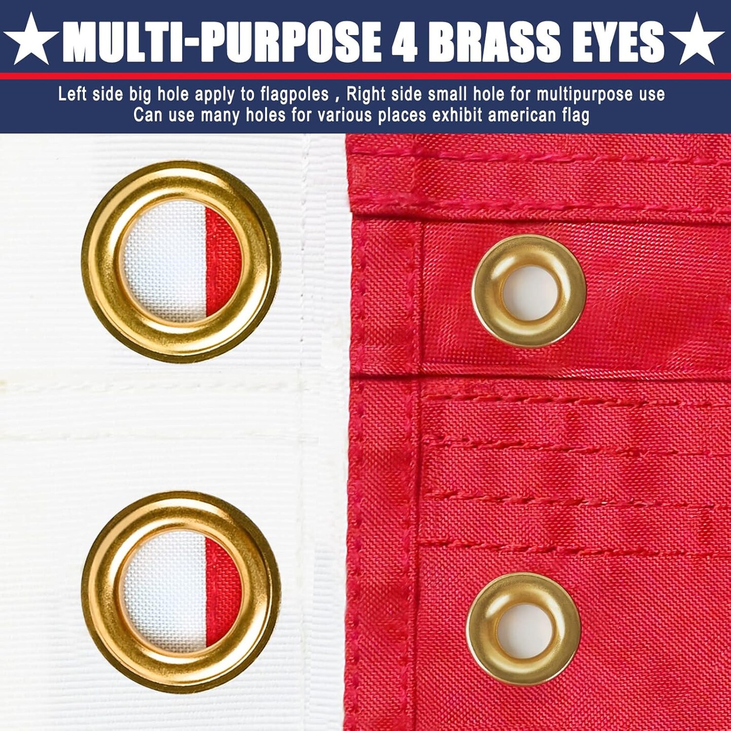 American Flag 2x3 Ft, Multipurpose Heavy Duty US Flag, 4 Brass Grommets, Embroidered Stars, Sewn Stripes, Outdoor Standard USA Flag, Bedroom, Room, Indoor Hanging American Flag For Wall