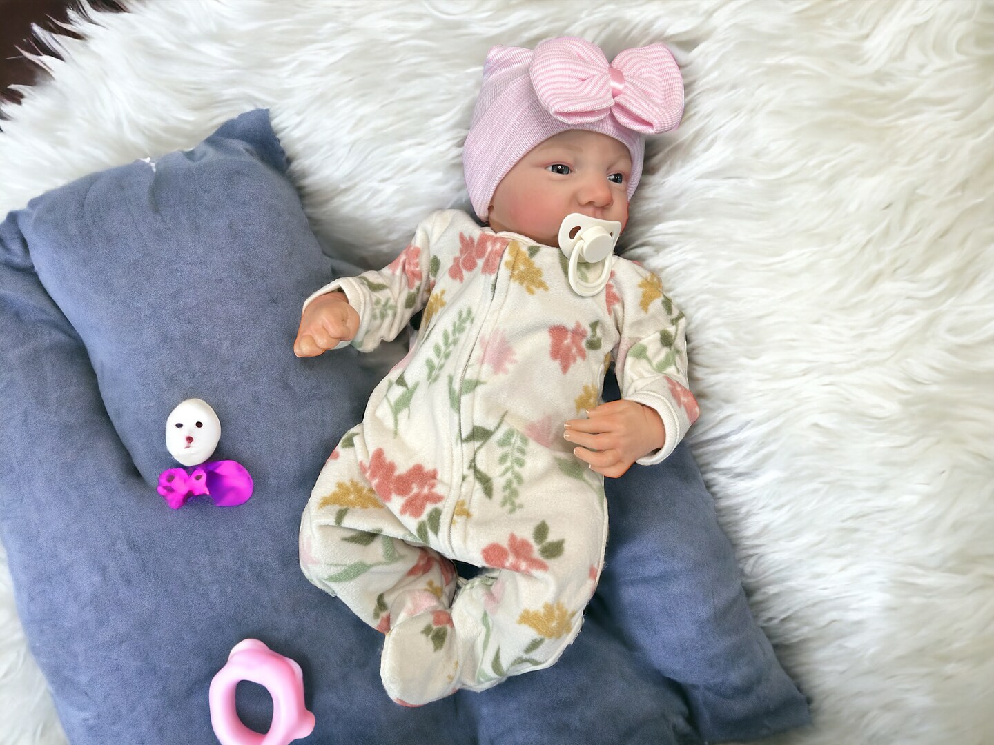 Realistic Open Eyes Reborn Doll 19 inch Weighted Newborn Baby Girl or Boy Soft Heavy Baby Dolls For Children Child Friendly Gifts For Girls - image7