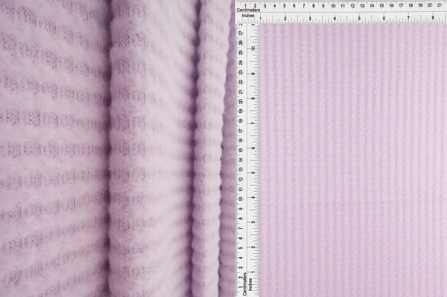 1 Yard Brushed Waffle Knit Solid Fabric 58/60" Wide