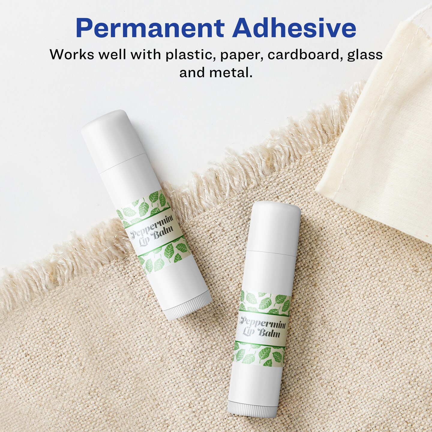 Avery Pearlized Ivory Square Labels with Sure Feed Technology, Print-to-the-Edge, 3/4" x 3/4"