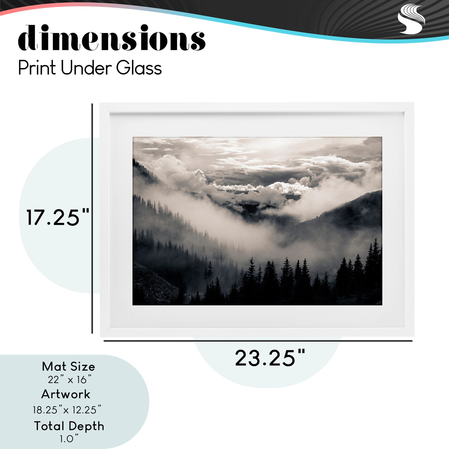 Stupell Industries Billowing Fog Atmosphere Framed Print Under Glass, design by Decent Exposures