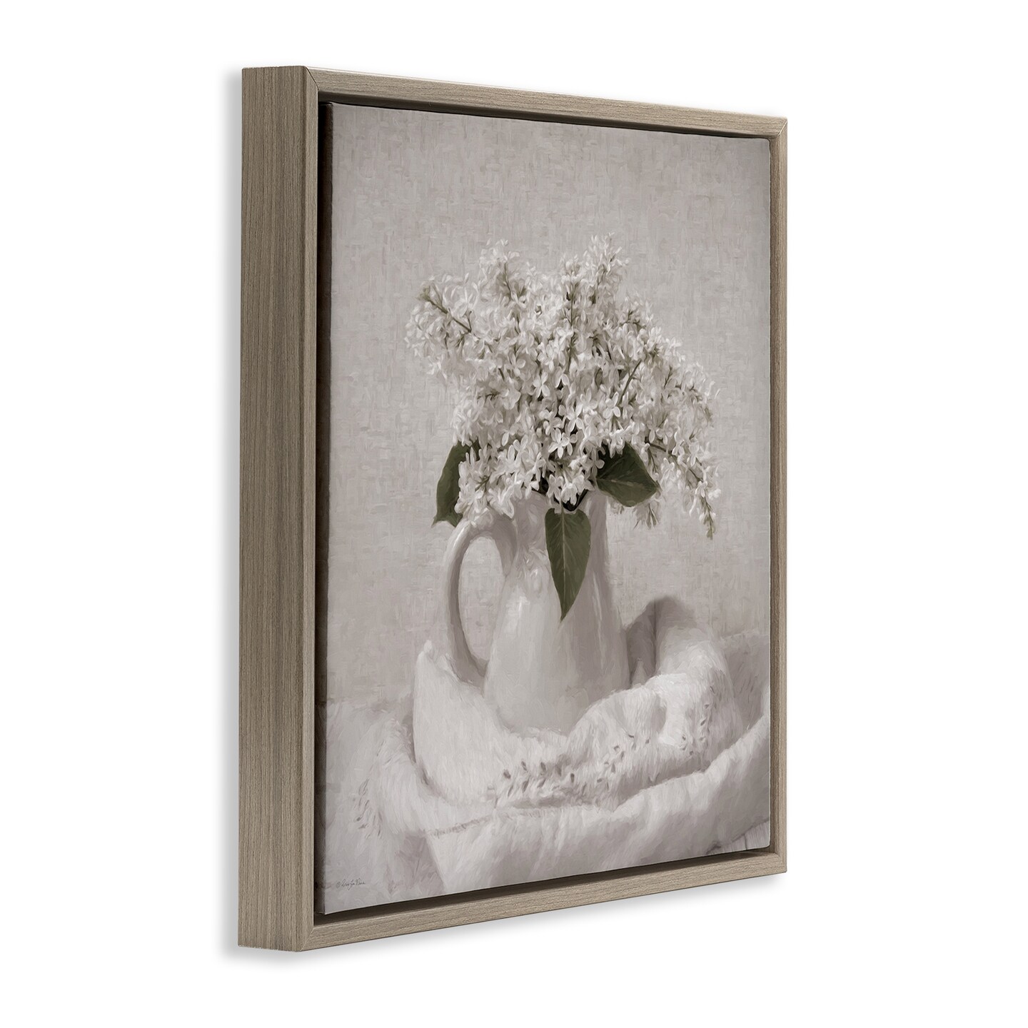 Stupell Industries Lilac Simplicity Still Life Floating Frame, design by Robin-Lee Viera