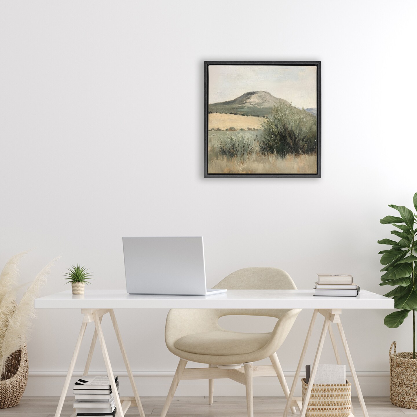 Stupell Industries Spring Mountain Meadow Landscape Floating Frame, design by Petal Prints Design