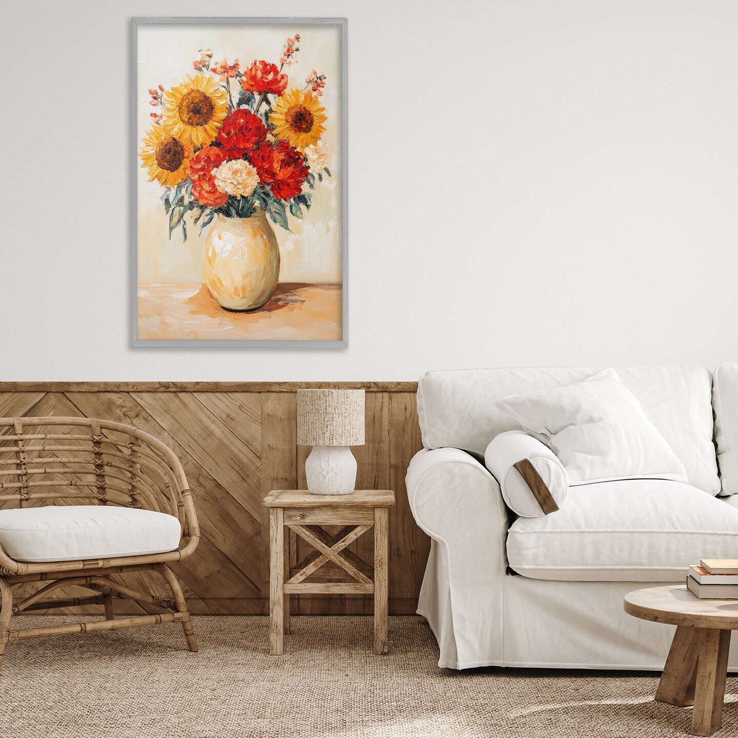 Stupell Industries Charming Bouquet of Fall Framed Giclee, design by Petal Prints Design