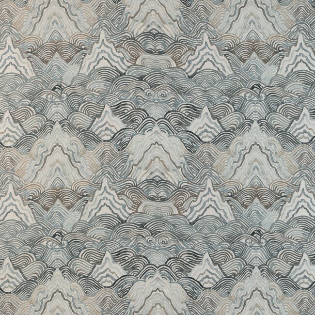 1 Yard Modern Abstract Printed Linen Drapery Fabric 100 Percent High Quality