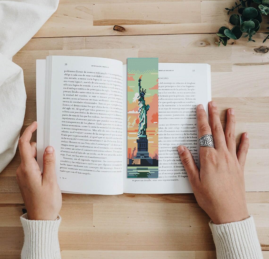 6 Pcs Cityscape Cross Stitch Bookmark Kit for Adult Beginners,Famous Buildings Cross Stitch Kits 14 CT DIY Crossstitch Kits Adult Stamped Bookmark Embroidery Bookmarks Kit
