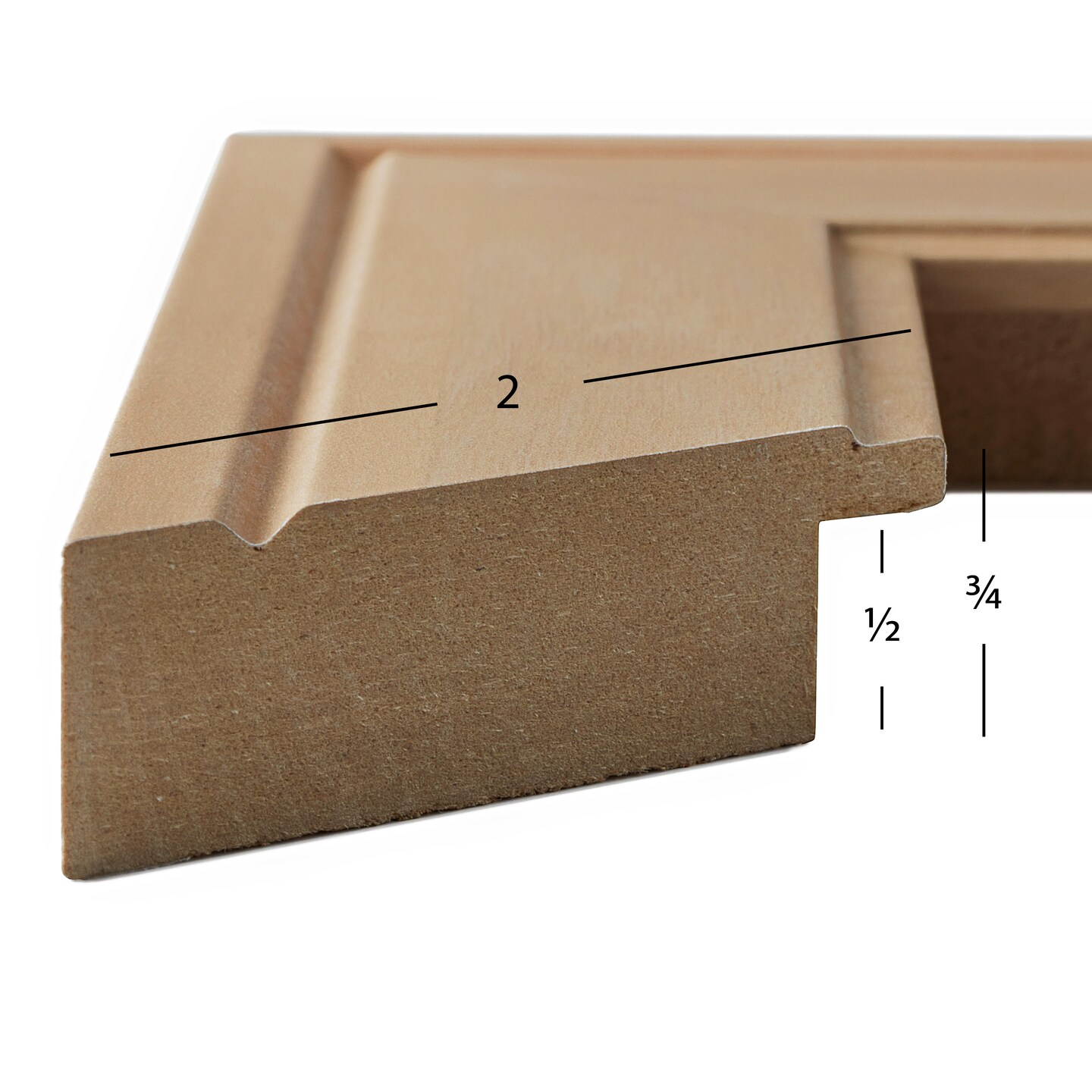 8x10 Inspirations 2 Inch MDF Moulding, Wall Display Frame for Art, Posters, or Photos by wallsthatspeak