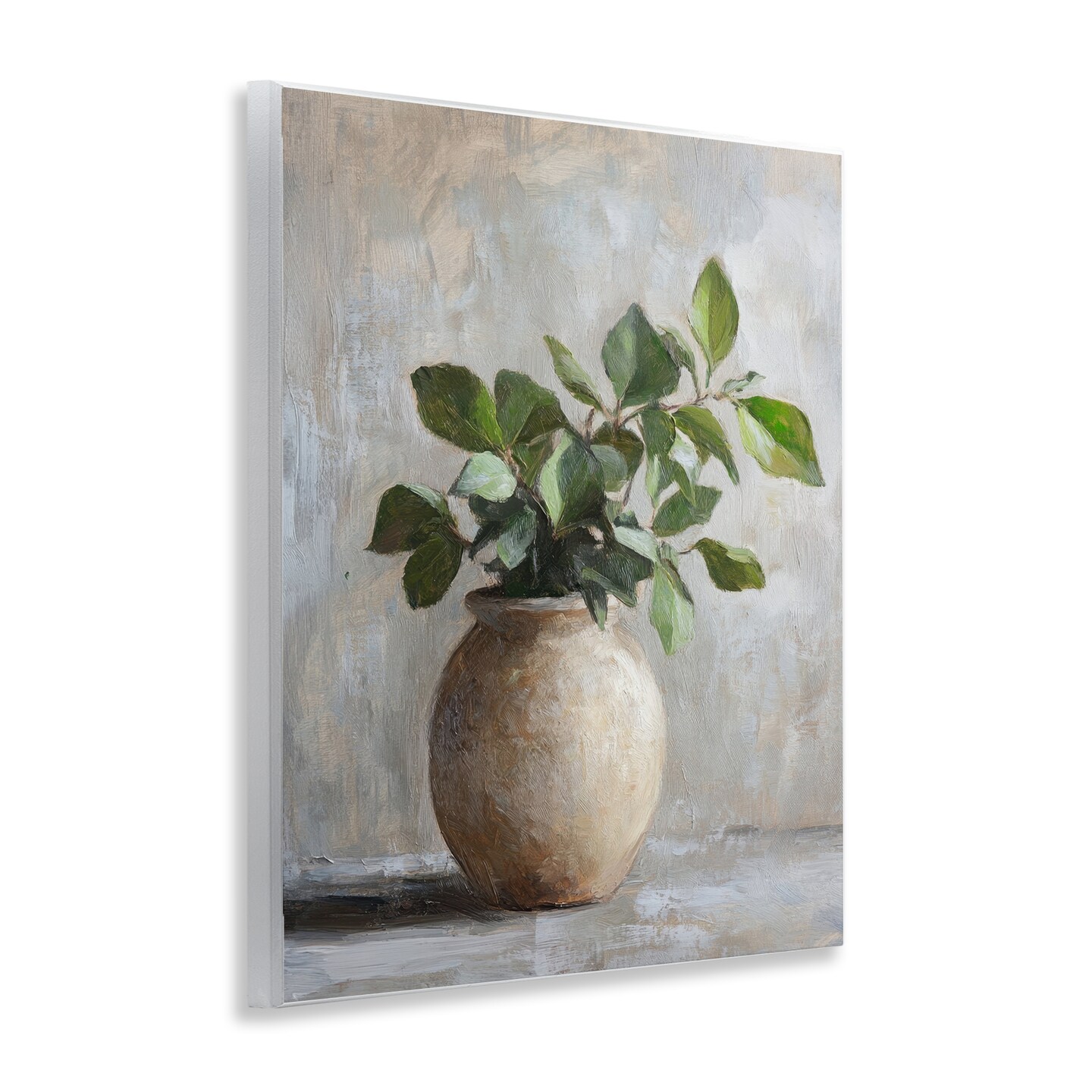 Stupell Industries Potted Green House Plant Wall Plaque, design by Petal Prints Design