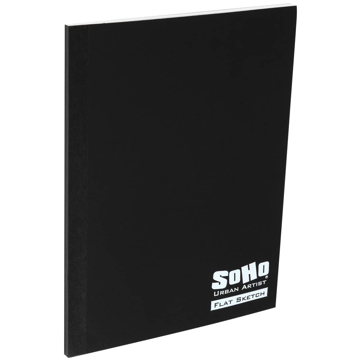 Soho Paper SoHo Urban Artist Tape Bound Lay Flat Sketch Book, Black Cover, 6x8