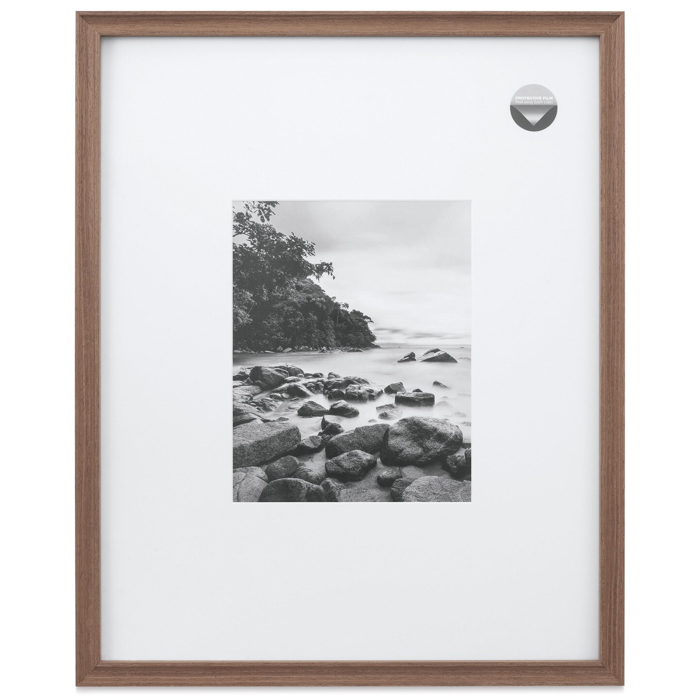 Blick Theo Frame with Mat - Walnut, 16&#x22; x 20&#x22;