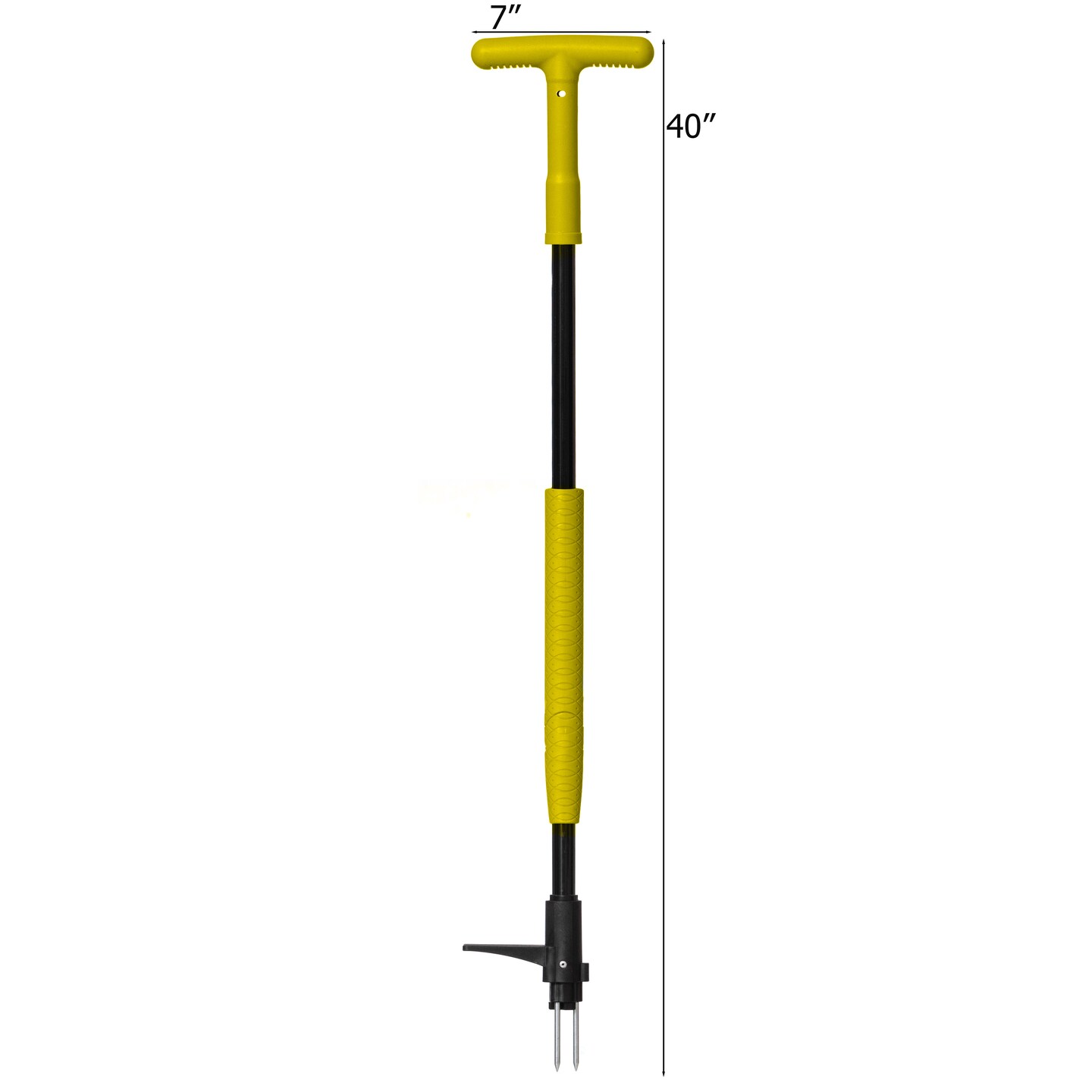 Gardenised 4 Claw Stand-Up Weed Puller Tool with Long Handle Durable Steel Head for Effortless Grass Removal Ergonomic Design Eliminates Bending Kneeling and Tugging Perfect for Easy Gardening