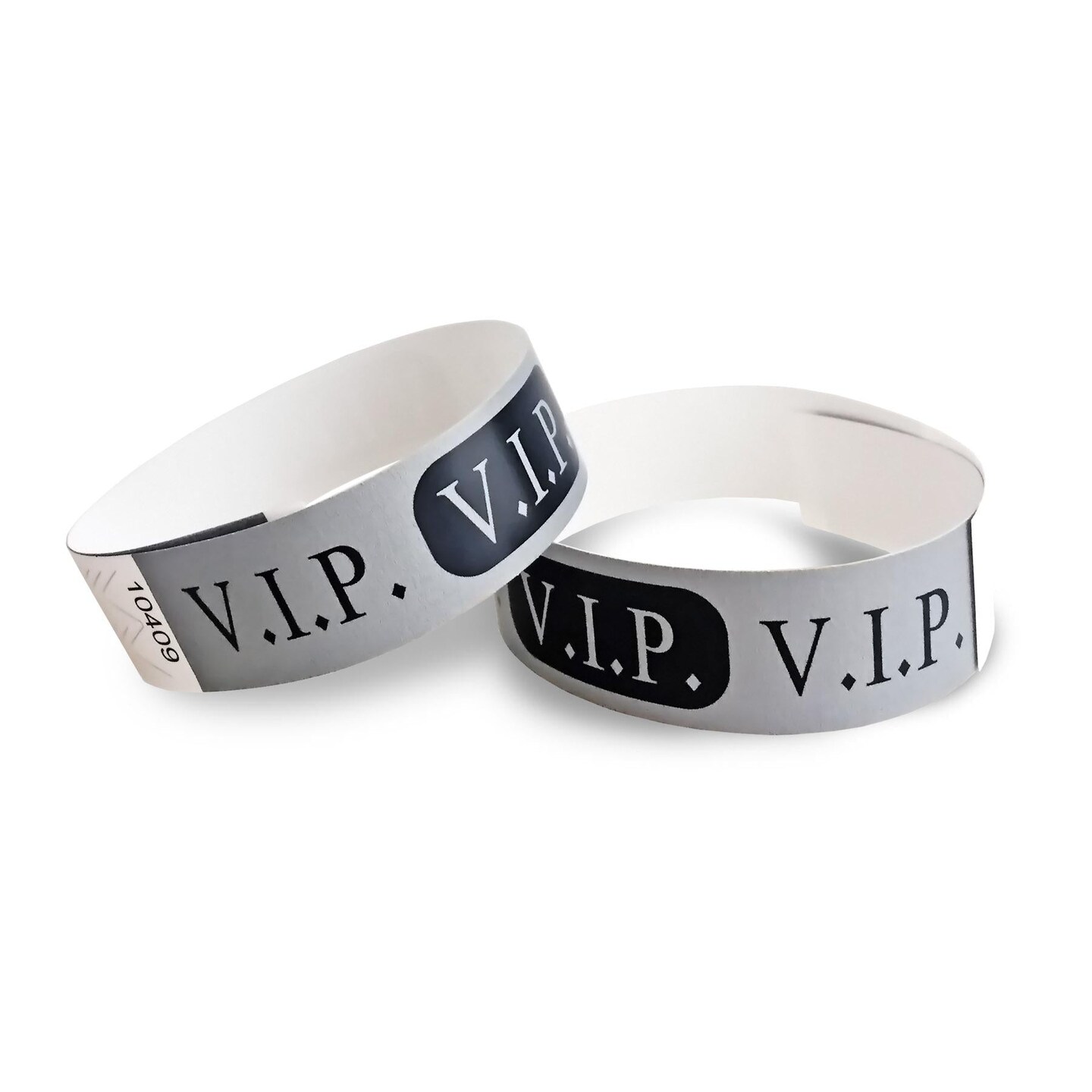 600 Pack Beistle Silver V.I.P. Party Wristbands