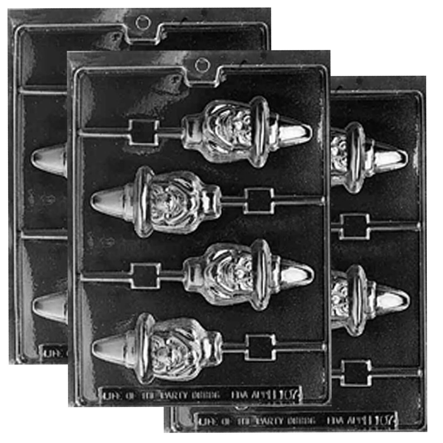 Ugly Witch Lollipop Chocolate Mold for Spooky Halloween Treats