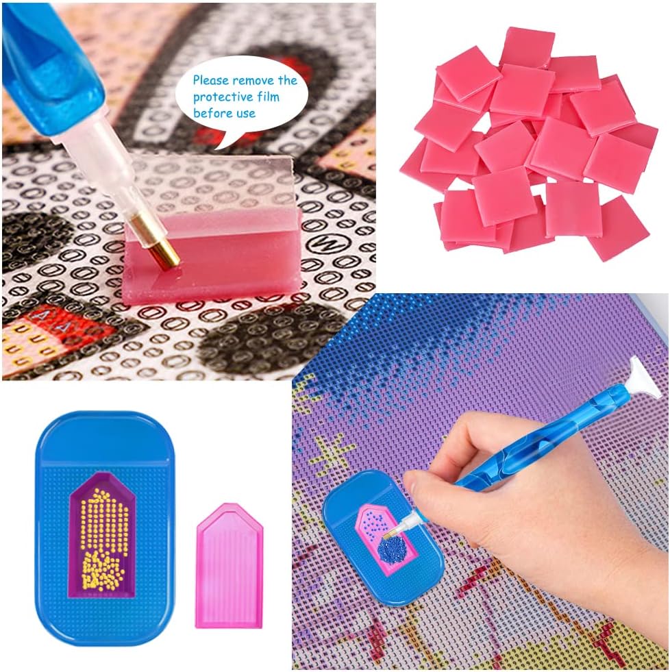 45 Pcs Diamond Art Painting Pen Kits, Diamond Art Pens Stainless &#x26; Plastic Steel Tips Personalized 5D Diamond Art Painting Accessories Tools for DIY Painting Crafts
