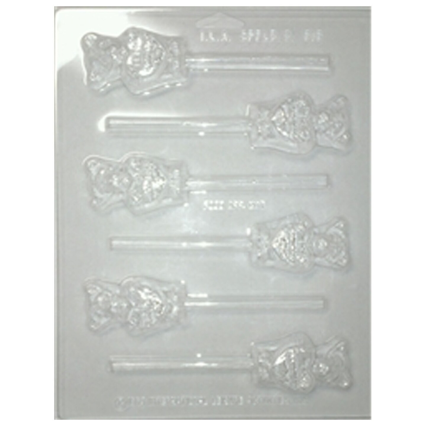 Teddy Bear With Heart Sucker Chocolate Mold