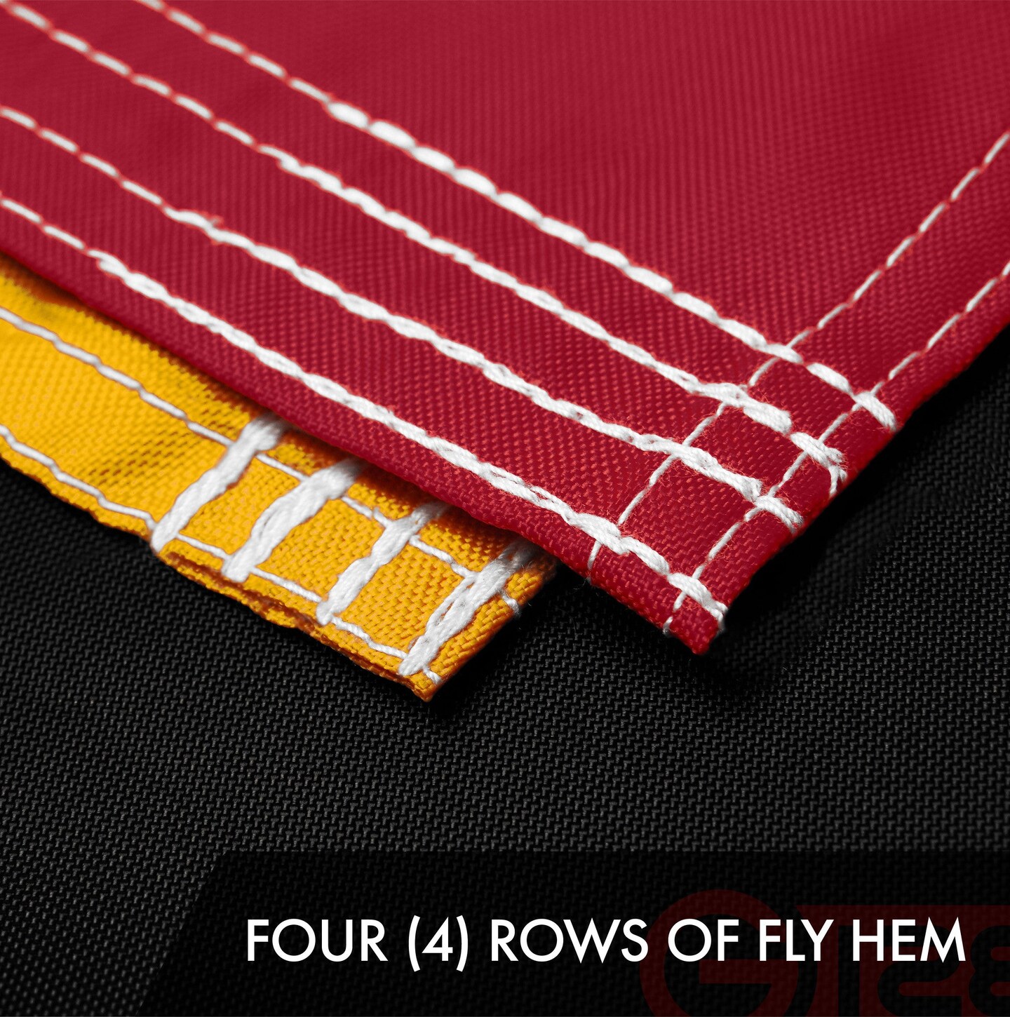 G128 2 Pack: Maryland MD | 2.5x4 Ft | ToughWeave Series Embroidered 300D Polyester | Embroidered Design, Indoor/Outdoor, Brass Grommets