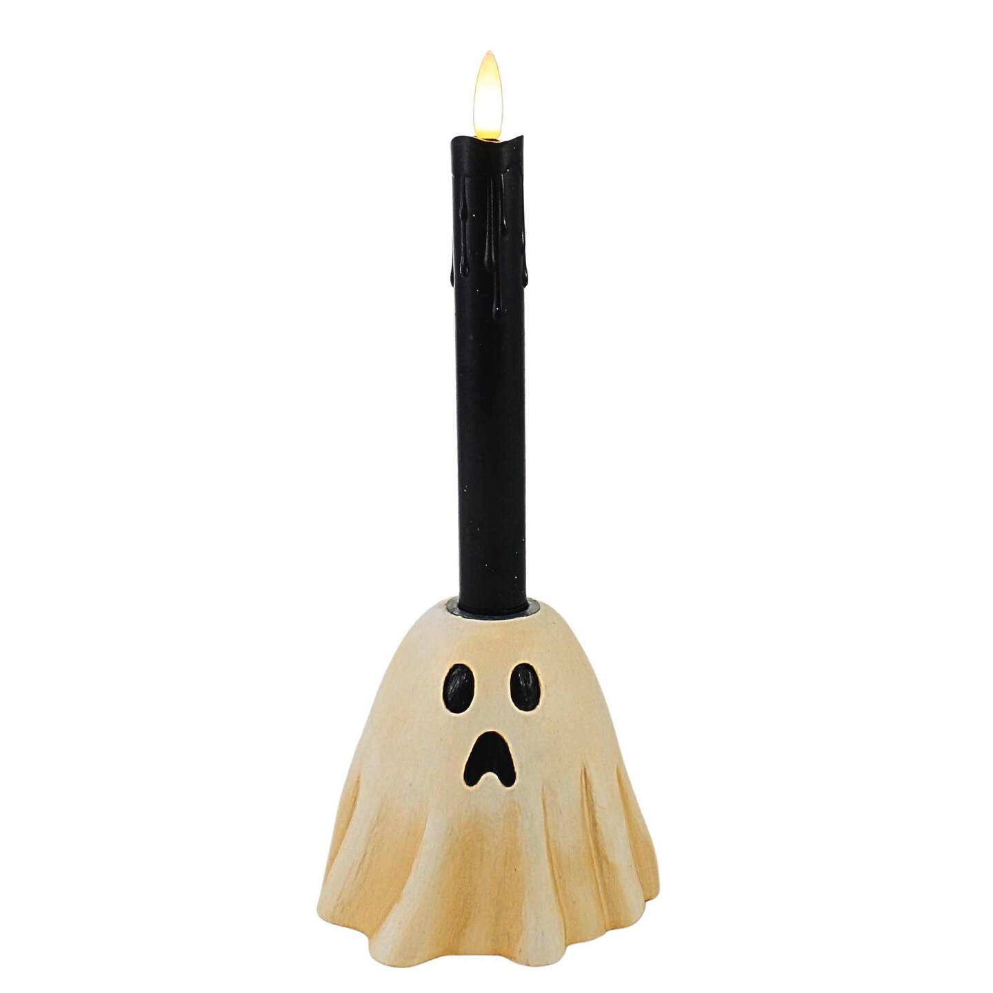 Bethany Lowe 12.0 Inch Ghost Trio With Candles Halloween Figurine Set , Lightweight Halloween Decor Lights Spooky