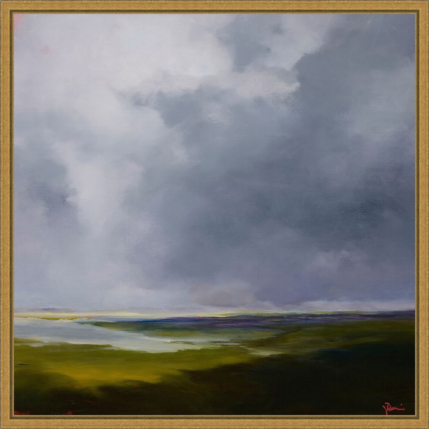 The Green by Patrick Dennis Framed Canvas Wall Art