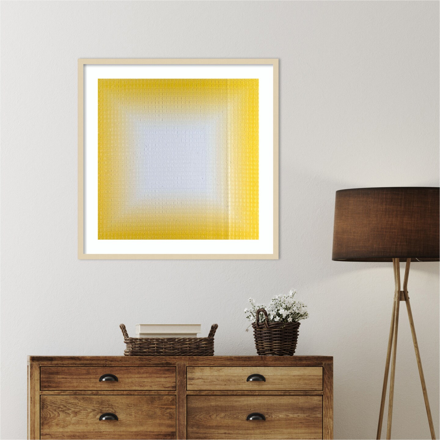 Stimulating Squares IV by Michael Willett Wood Framed Wall Art Print