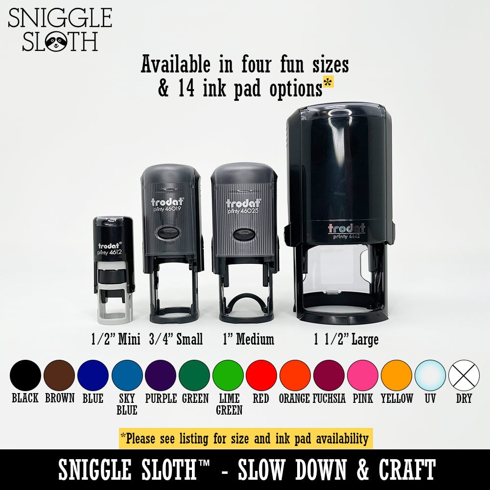 OTL Despair Kawaii Computer Face Emoticon Self-Inking Rubber Stamp for Stamping Crafting Planners