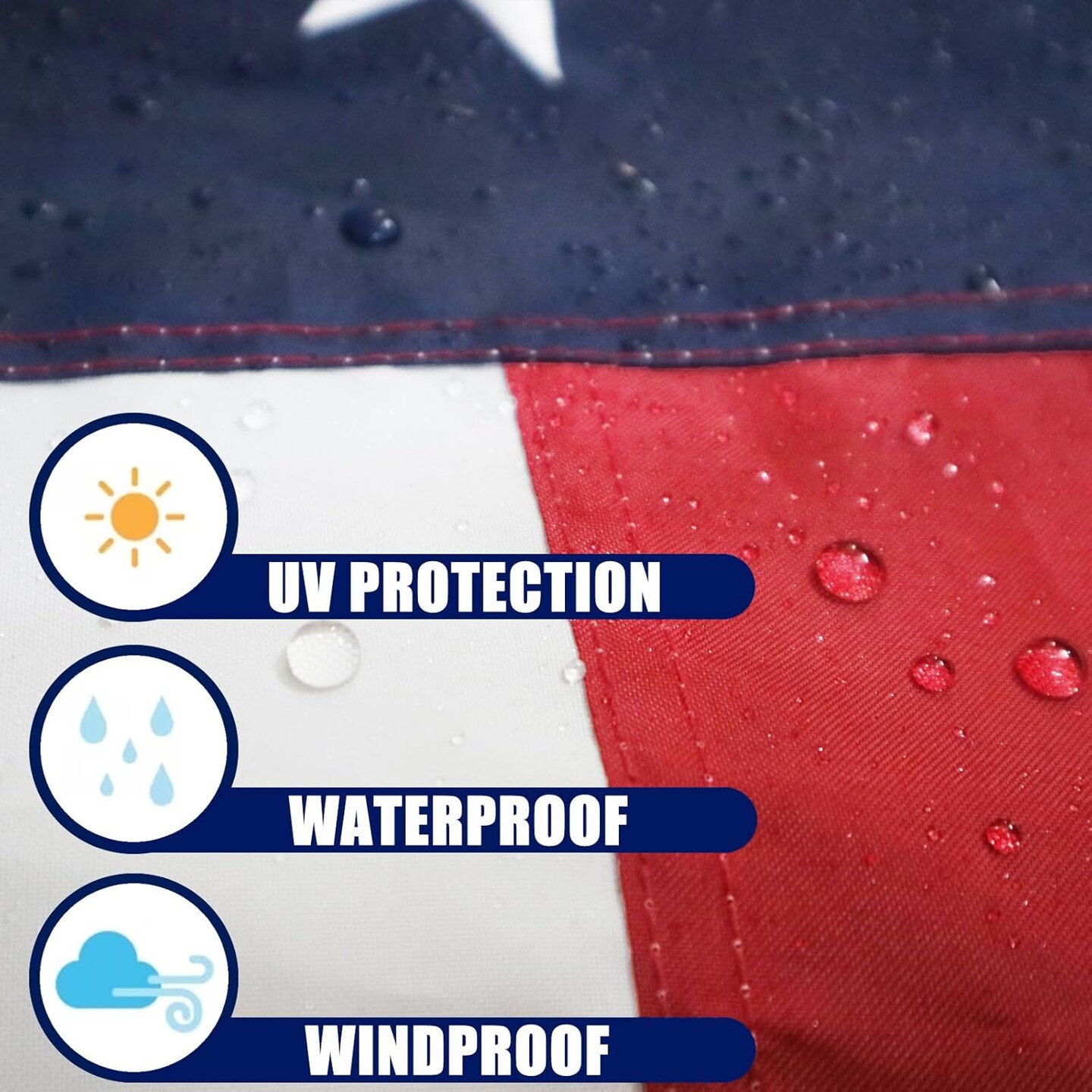 American Flag 2x3 Ft, Made in USA 4 Brass Grommets Multipurpose US Flag - Embroidered Stars, Sewn Stripes, Heavy Duty Durable Outdoor US Flag - Hanging American Flag for Room/Indoor/Wall American Flag