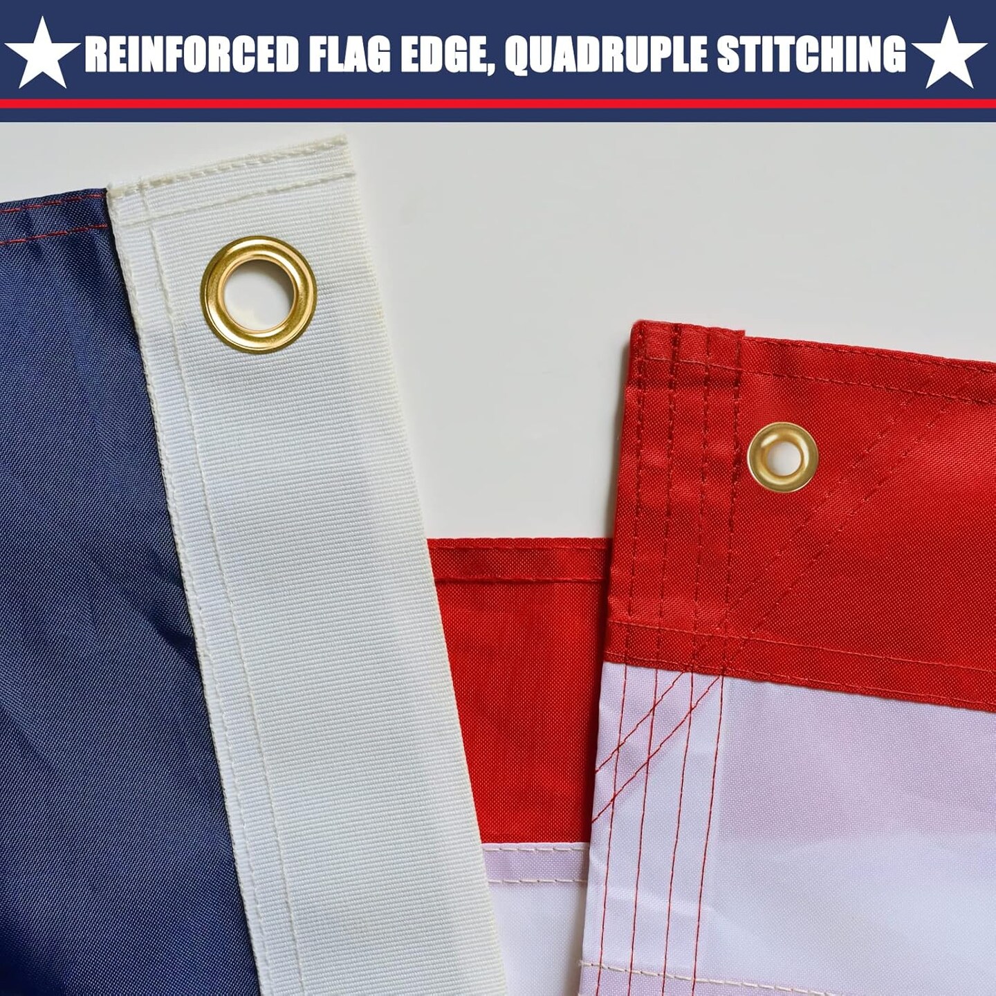 American Flag 2x3 Ft, Multipurpose Heavy Duty US Flag, 4 Brass Grommets, Embroidered Stars, Sewn Stripes, Outdoor Standard USA Flag, Bedroom, Room, Indoor Hanging American Flag For Wall