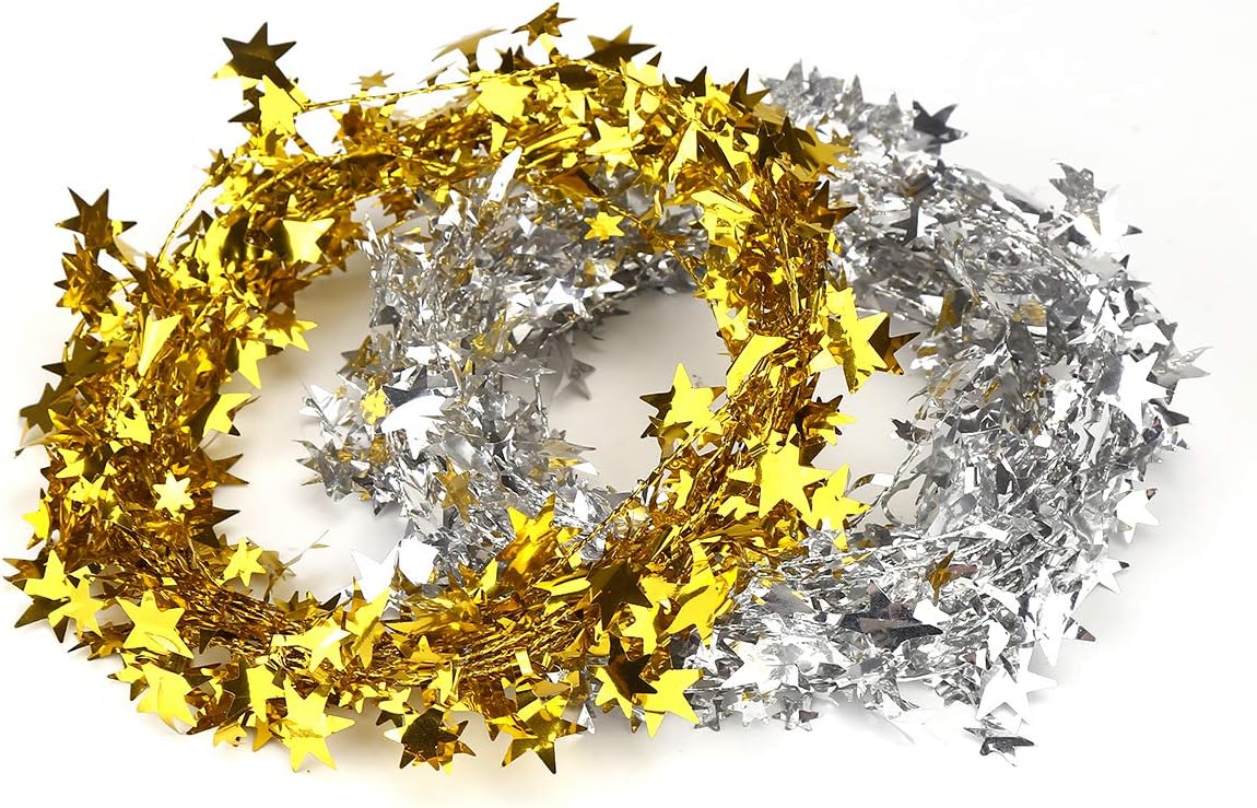 Christmas Star Wire Garland Party Decorations
