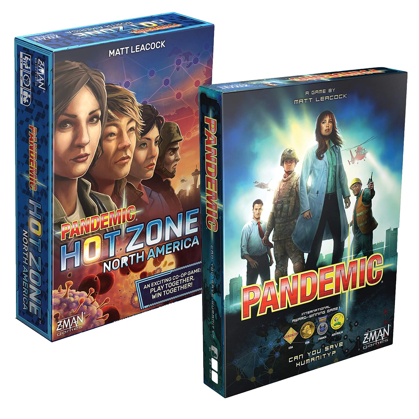 Pandemic AND Pandemic Hot Zone Game Bundle - (2 games)