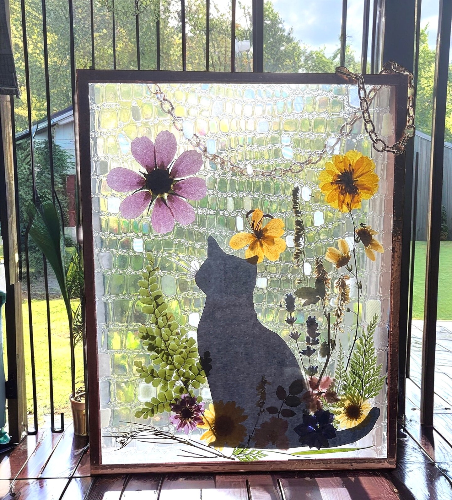 How to Make Pressed Flower Window Hanger image 2