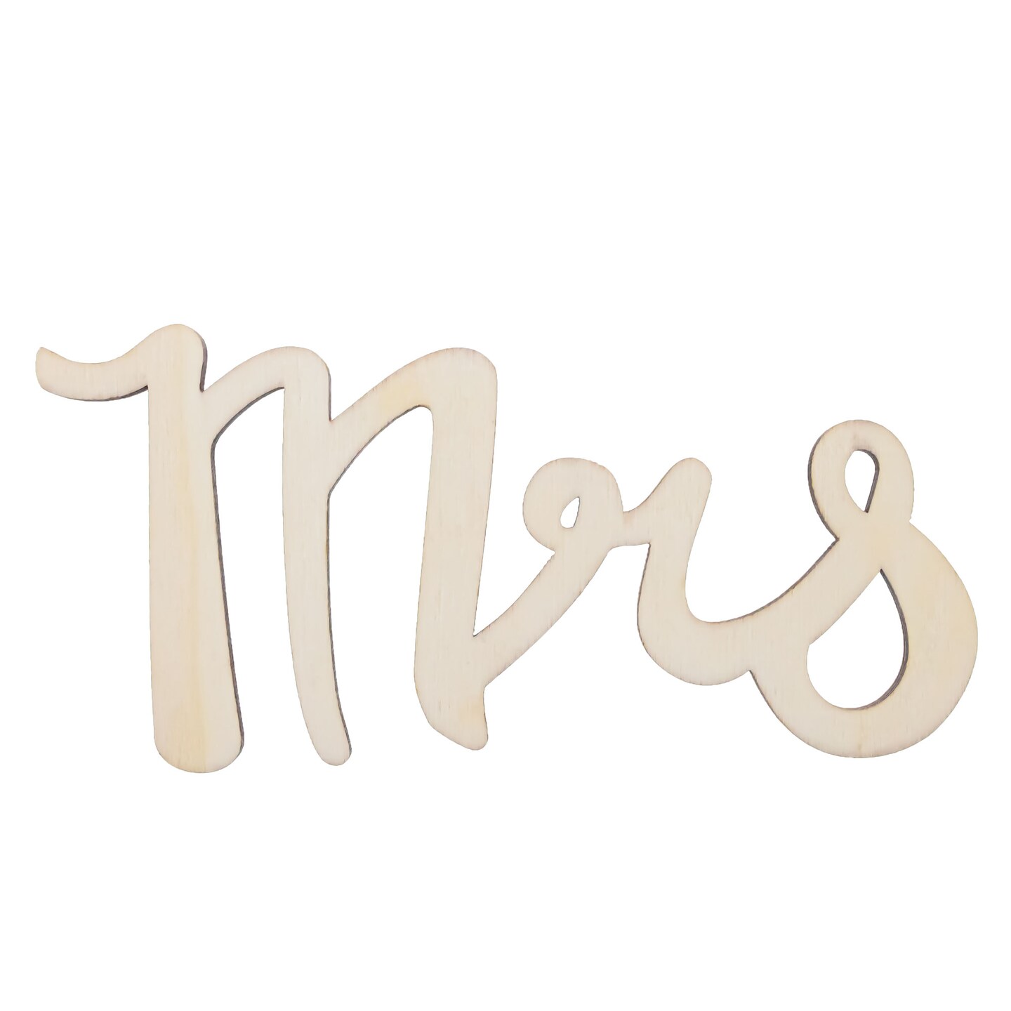 Unfinished Wooden Mrs Cutout DIY Craft 5.5 Inches