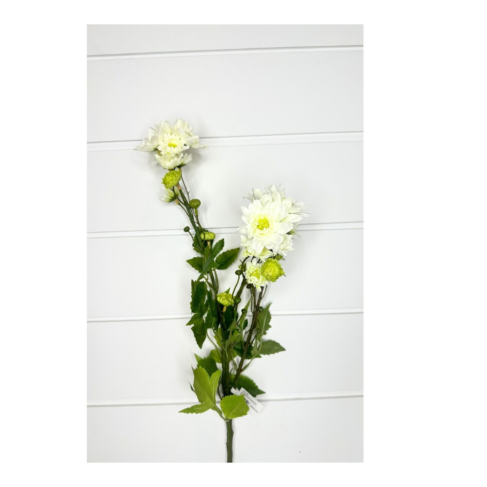 23&#x22; Artificial Aster Daisy Spray in White - Lifelike Floral Decor - Artificial Flowers for Arrangements  (5672-W)
