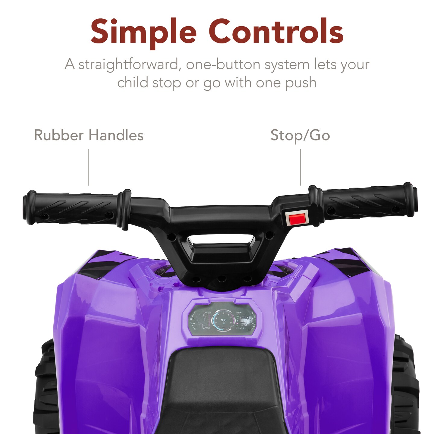 Best Choice Products 6V Kids Ride-On 4-Wheeler Quad ATV Car w/ 1.8mph Max Speed, Treaded Tires