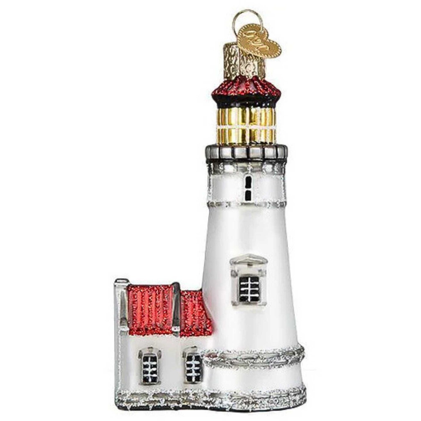Old World Christmas 4.0 Inch Heceta Head Lighthouse Tree Ornament , Oregon Sea