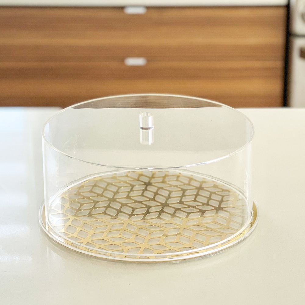Lucite &#x26; Laser Cut Cake Dome