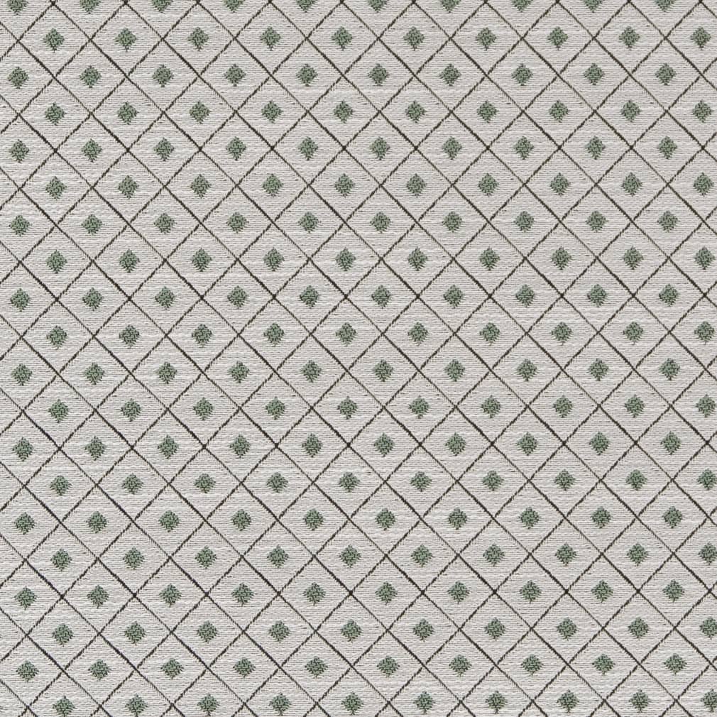 Spring Diamond - Green Diamonds,Small Scale Upholstery Fabric 54 Inches"