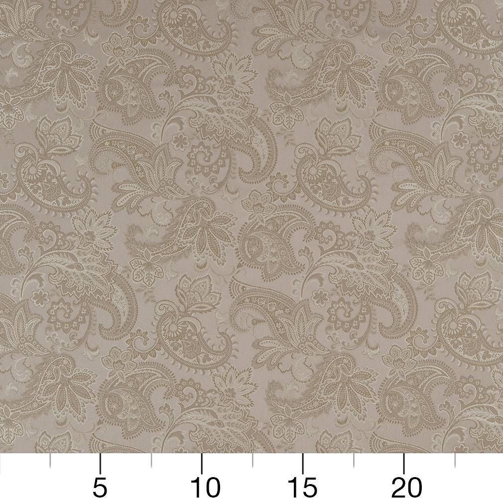 Pewter Paisley - Grey & Silver Floral,Paisley Upholstery Fabric 54 Inches"