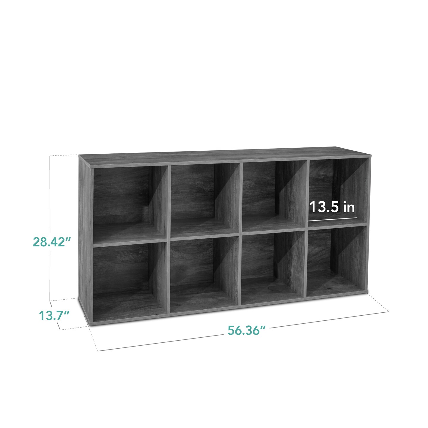 Best Choice Products 8-Cube Bookshelf, 13.5in Display Storage System, Organizer w/ Removable Back Panels