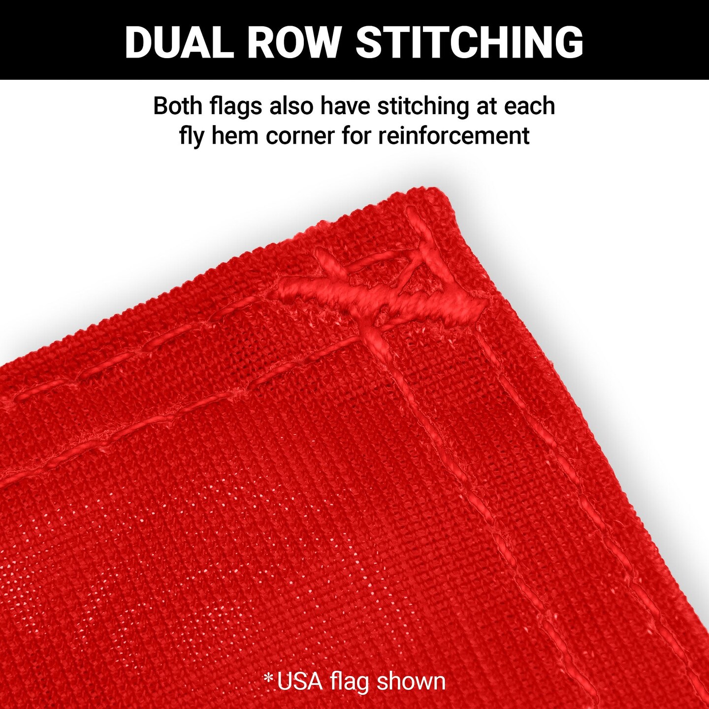 G128 Combo Pack: American USA Car Flag &#x26; Canada Canadian Car Flag 11x17 In | Both Double Sided Printed 150D Polyester | Flagpole Included | Perfect for Festival Celebrations, Parades