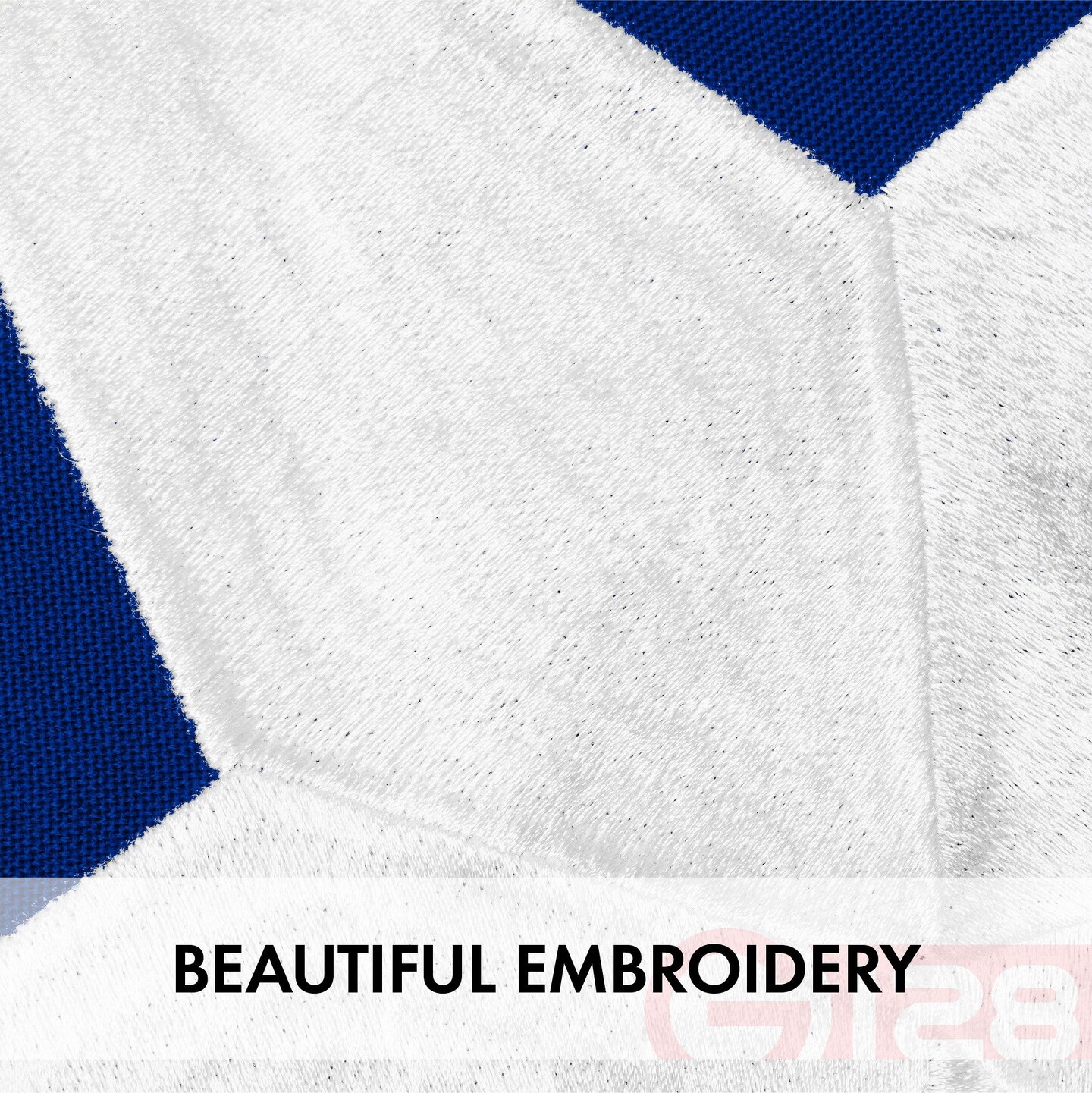 G128 American USA Flag | 30x60 Ft | StormFlyer Series Embroidered 220GSM Spun Polyester | Country Flag, Embroidered Stars, Sewn Stripes, Indoor/Outdoor, Brass Grommets, Heavy Duty, All Weather
