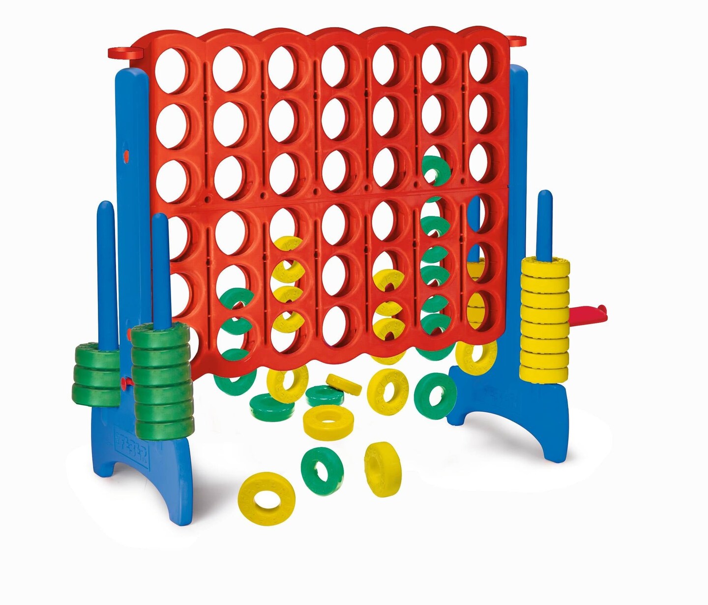 Feber Mega 4 In-Line Game (Primary Color) for Indoor or Outdoor Play
