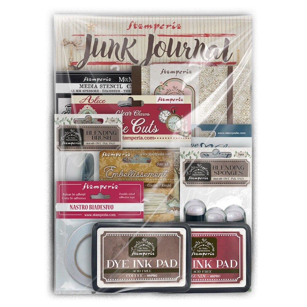 Stamperia Junk Journal With Journal -Alice In Christmas